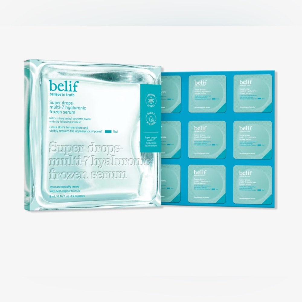 Belif Super Drops Multi-7 Hyaluronic Frozen Serum - 5ml/0.16oz x 9 Capsules..